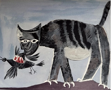 GATTO CHE ADDENTA UN