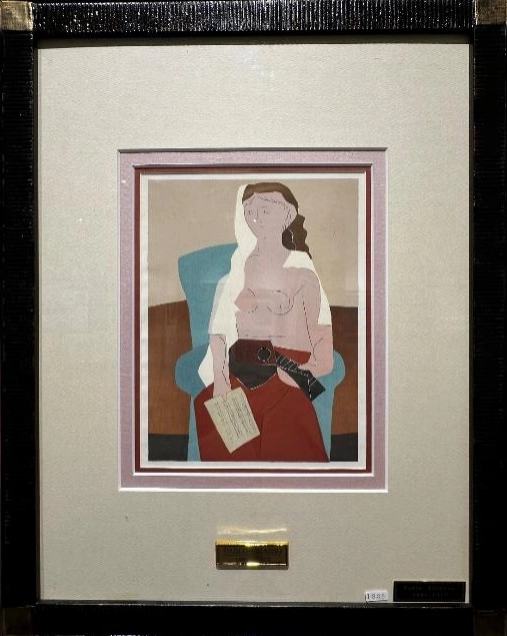 Seated Woman with a Mandolin